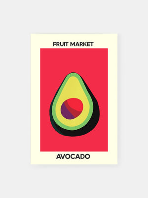 Abstract Avocado Poster