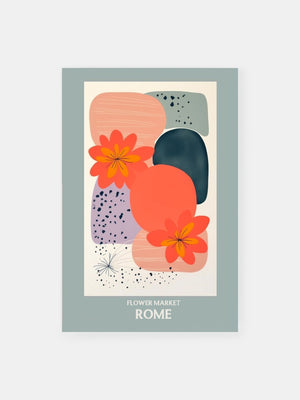 Abstract Rome Market Poster