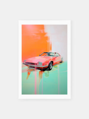Abstract Sports Car Ride Poster