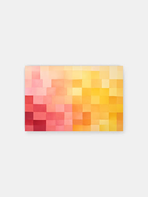 Abstract Sunset Pattern Poster