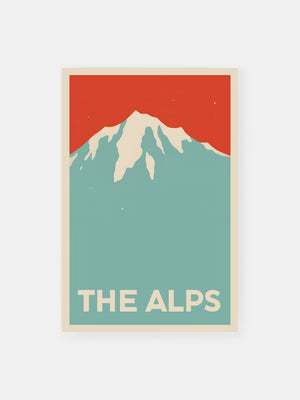 Alps Mountain Range Poster