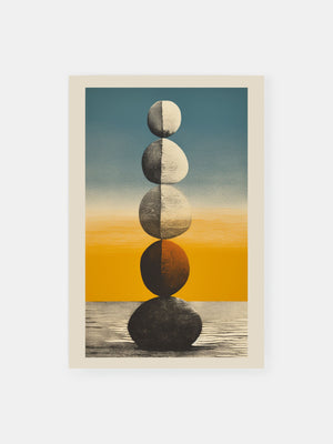 Balanced Sunset Poster