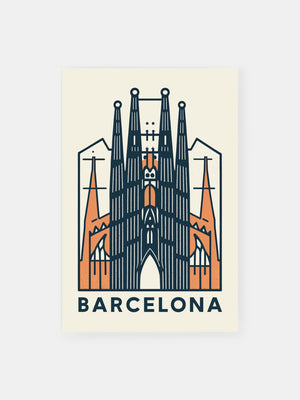 Barcelona Gothic Sagrada Poster
