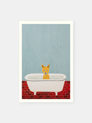Bath Fox Poster