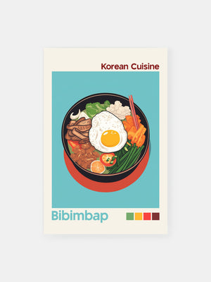 Bibimbap Korean Cuisine Poster