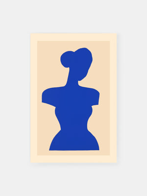 Blue Silhouette Poster
