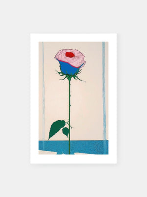 Blushing Innocent Rose Poster