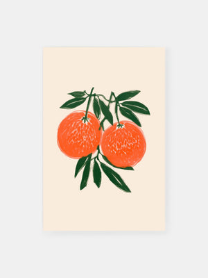 Bold Orange Impressions Poster
