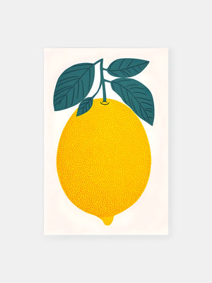 Bold Playful Lemon Poster
