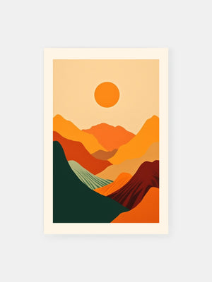 Bold Sunset Desert Poster