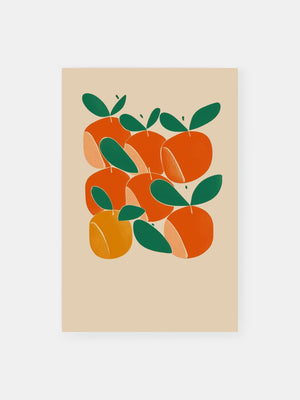 Bold Vivid Oranges Poster