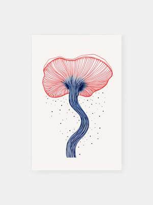 Botanical Dream Mushroom Poster