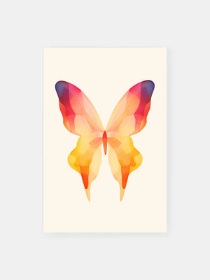 Butterfly Gradient Flight Poster