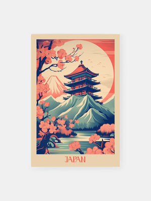 Cherry Blossom Landscapes Poster