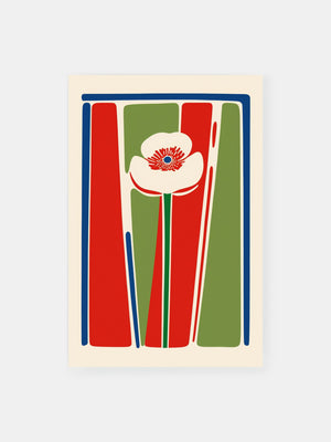 Classic Abstract Floral Poster