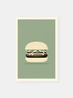 Classic Vintage Cheeseburger Poster