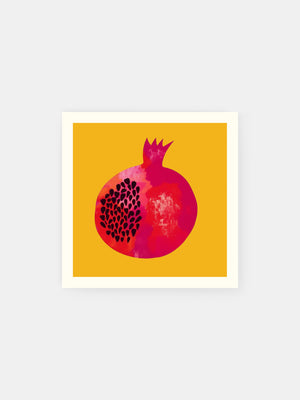 Color Burst Pomegranate Poster