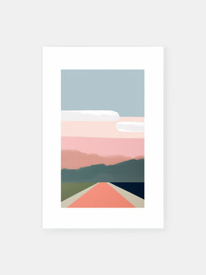Color Field Sunset Poster