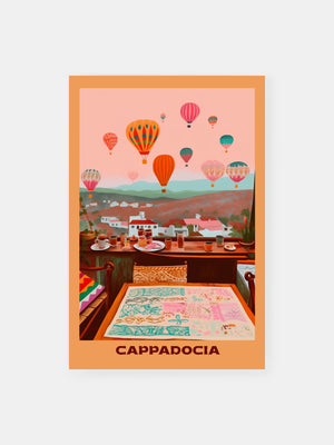 Colorful Balloons Cappadocia Poster