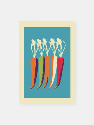 Colorful Carrot Poster