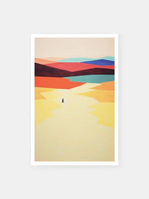Colorful Desert Solitude Poster
