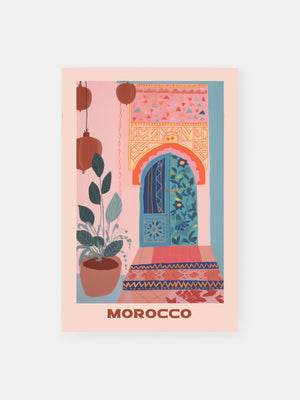 Colorful Pastel Morocco Poster