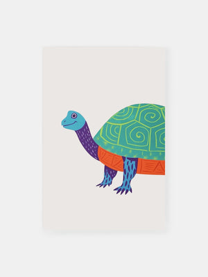 Colorful Turtle Poster