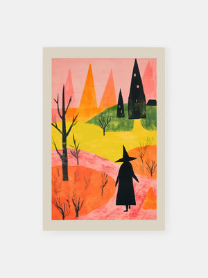 Colorful Witch's Hut Poster