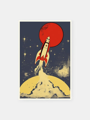 Cosmic Rocket Voyage Poster