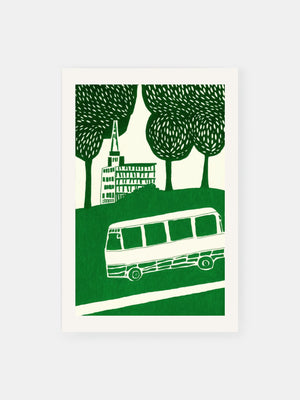 Countryside Bus Voyage Poster