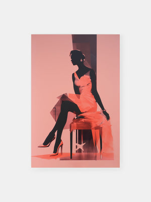 Crimson Elegance Poster