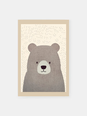 Cute Bear Portrait Poster