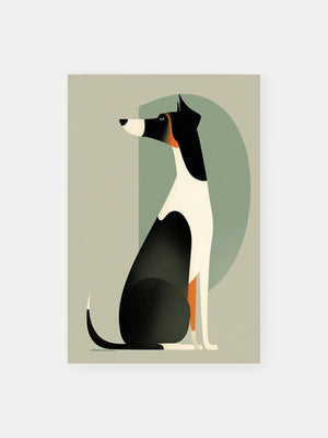 Dapper Dog Design Poster