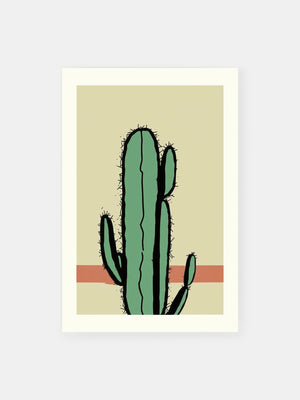 Desert Cactus Print Poster