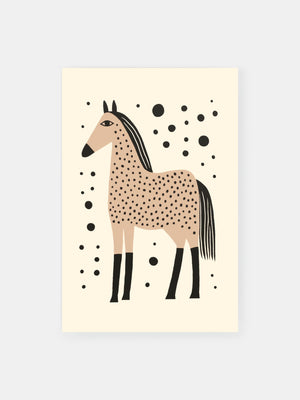 Dotted Horse Poster