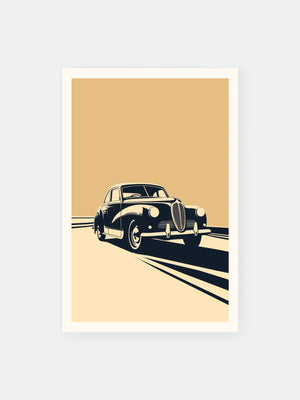 Elegant Vintage Car Design Poster