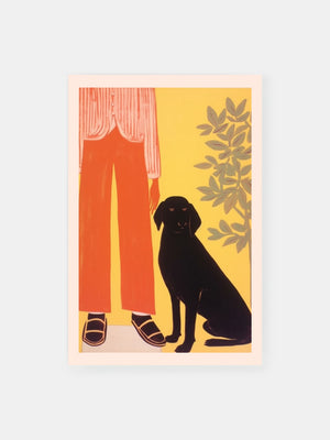 Fashionable Labrador Owner Poster