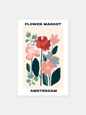 Floral Market Amsterdam Mirage Poster