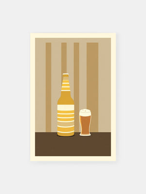 Foamy Beer Brew Poster