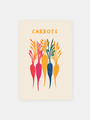 Folklore Carrots Print Poster