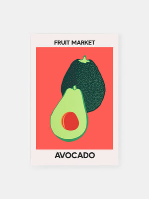 Fresh Abstract Avocado Poster
