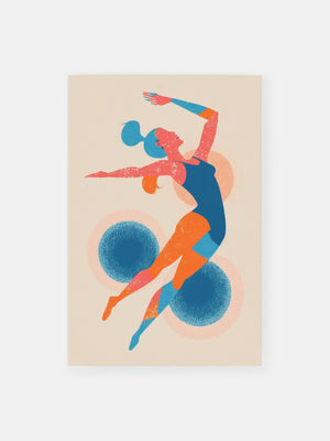 Gymnastic Illustration Poster