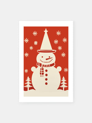 Happy Snowman Poster