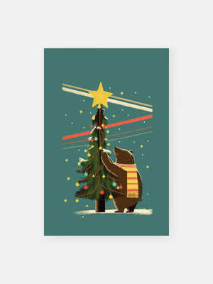 Holiday Bear Poster