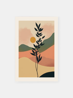 Zen Plant Landscape Poster