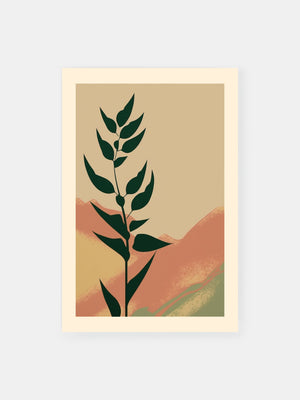 Botanical Landscape Poster