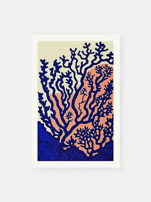 Coral Branches Poster