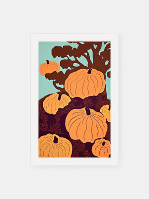 Bold Pumpkin Print Poster