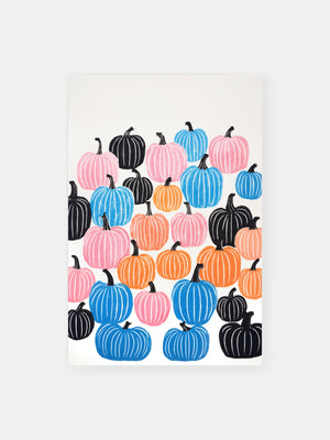 Pumpkin Block Print Poster