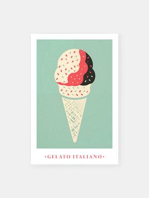 Geltao Italy Ice Cream Poster